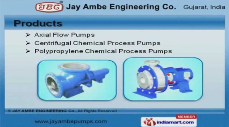 Industrial Pumps and Valves by Jay Ambe Engineering Co., Ahmedabad